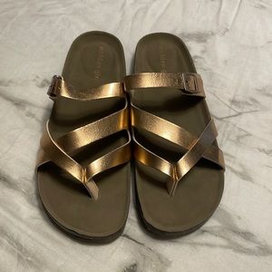 Rose Gold Madden Girl Sandals